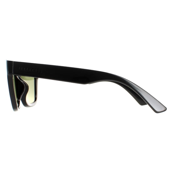 Serengeti Square Womens Shiny Black Saturn Polarized 555nm Rolla