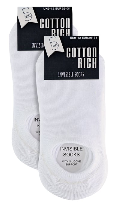 10 par multipack osynliga barnstrumpor | Sock Snob | andningsbara vita no show-strumpor för flickor och pojkar - vit - Image 2