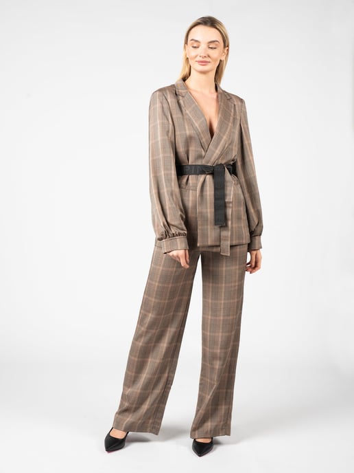 Pinko Jacket Giornale Woman's Brown - Image 2