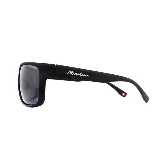 Montana Sunglasses SP314 Black Rubber Smoke Polarized