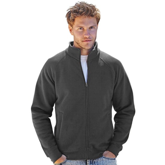 Fruit Of The Loom Mens Premium 70/30 Full Zip Sweatshirt Jacket (Light Graphite) - Image 2