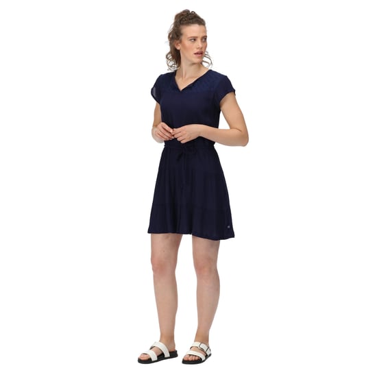 Regatta Womens/Ladies Reanna Tiered Casual Dress (Navy) - Image 6