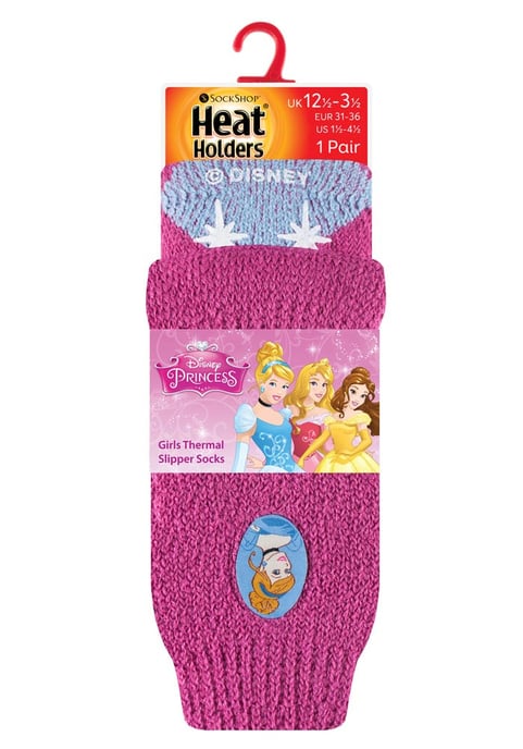 Heat Holders Karakter thermo pantoffelsokken voor kinderen - Disney Prinses - Image 2