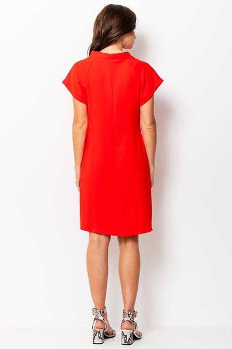 Red Sascha Shift Dress