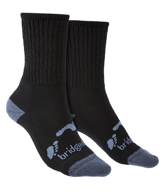 Bridgedale - Kids Merino Wool Boot Hiking Socks - Black - Image 1
