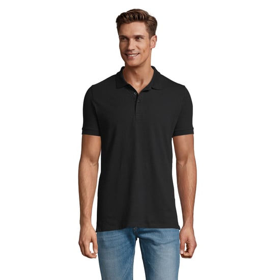 SOLS Heren Phoenix Poloshirt (Zwart) - Image 1