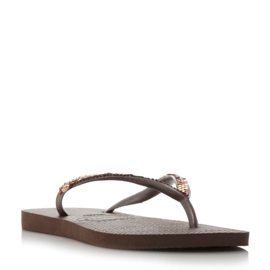 Havaianas Ladies - Slim Metal Mesh Detail Flip Flop - Image 1