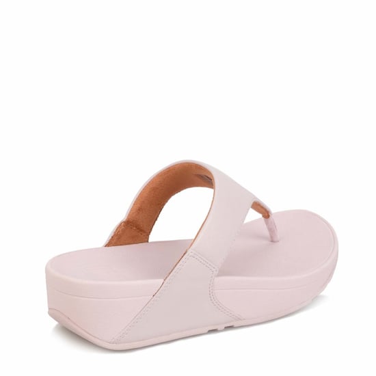 Women's Fit Flop Lulu Shimmer Toe-Post Sandals in Lilac