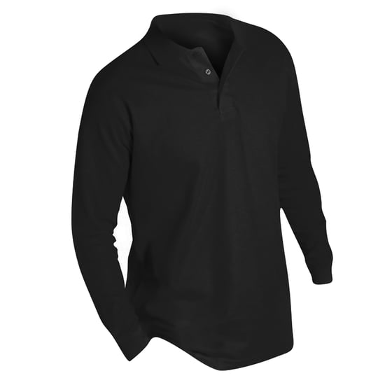 SOLS Heren-Winter II Poloshirt met lange mouwen van Piqué katoen (Zwart) - Image 3
