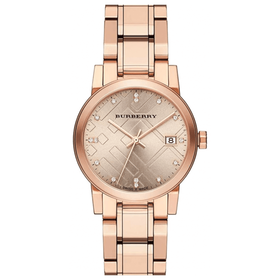 Burberry - Diamantruit Gestempelde Dameshorloge - Image 1