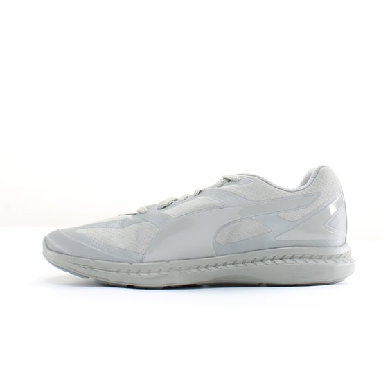 Puma Ignite Matt & Shine Grey Synthetic Mens Lace Up Trainers 359718 03