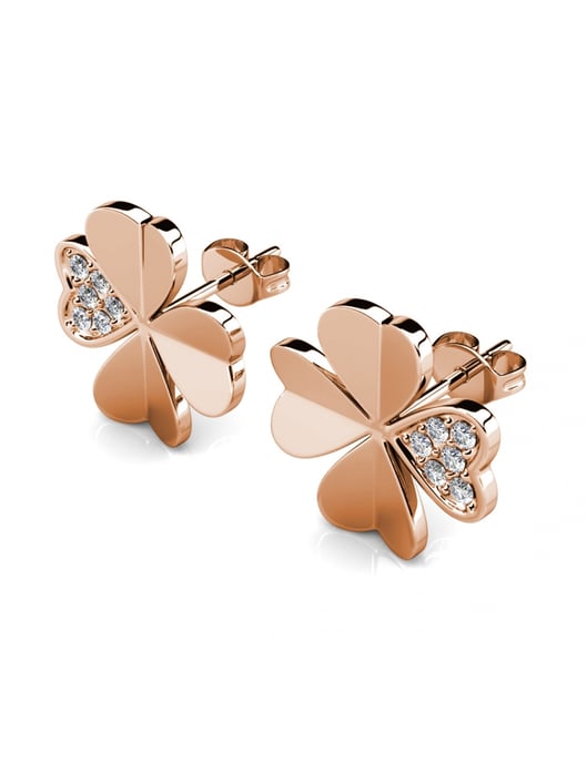 Clover Petal Set and Box - Rose Gold and Crystal - Image 6