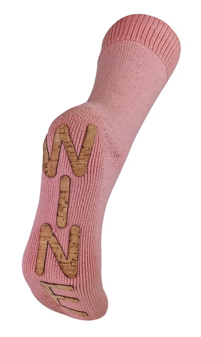Ladies Tjocka Termiska Fleece Fodrade Nyhet Vin Mjuka Tofflor Sockor - Image 1