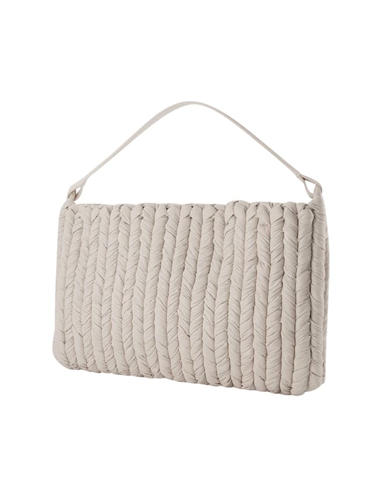 The Square Bag in White Vegan Leather