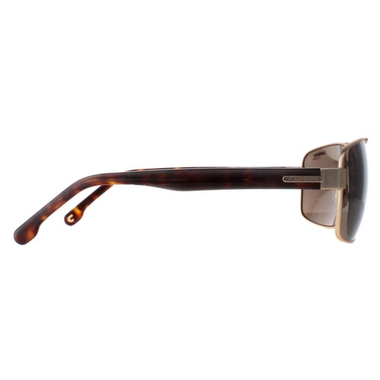 Carrera Rectangle Mens Gold with Havana Bronze Polarized Carrera 8063/S