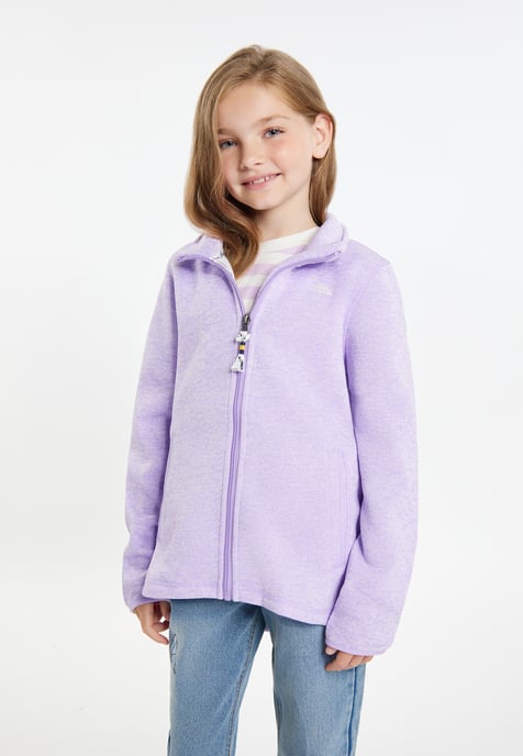 Schmuddelwedda Gebreide fleece jas meisjes (kinderen) licht lavendel melange - Image 3