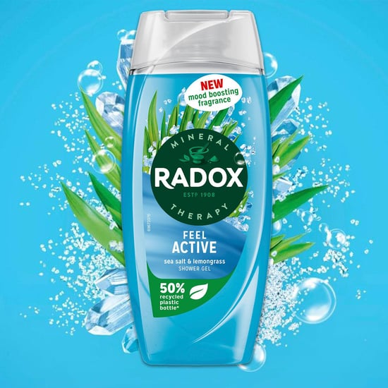 Radox Mineral Therapy Shower Gel Feel Active with Sea Salt & Lemongrass, 225ml,3 Pack