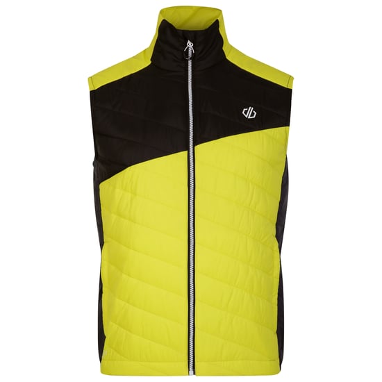 Dare 2B Mens Touring Quilted Lightweight Gilet (Neon Spring/Black)