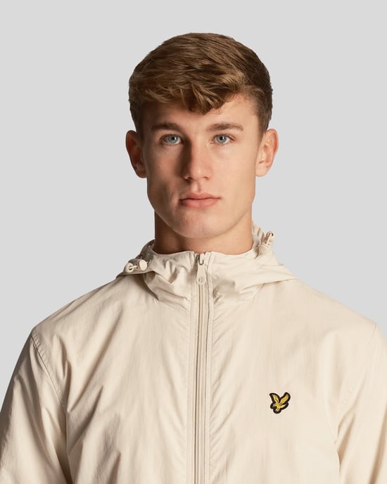 Mens Zip Through Hooded Jacket in Cove - Image 4