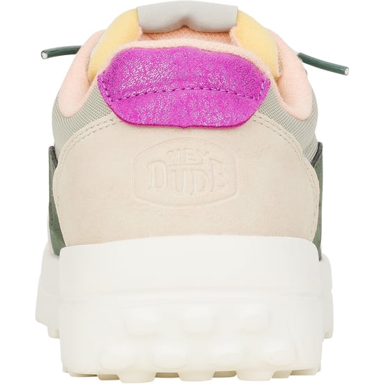 HEYDUDE Hayden Colorblock Polyester Dam Dusty Olive/Multi Träningsskor - Image 2