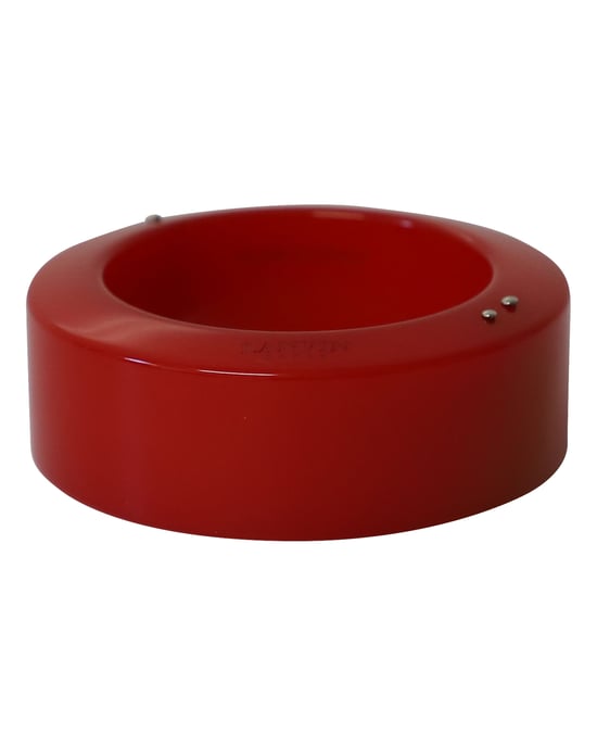 Lanvin Plexiglass Bangle Bracelet in Red Plastic - Image 3