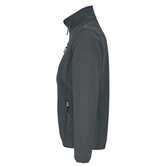SOLS Womens/Ladies Falcon Softshell Recycled Soft Shell Jacket (Charcoal) - Image 2