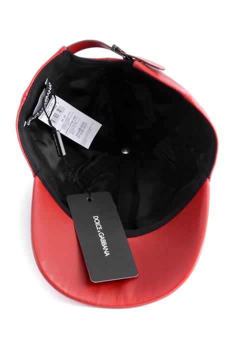 Dolce & Gabbana Men Leather Baseball Cap - Image 3