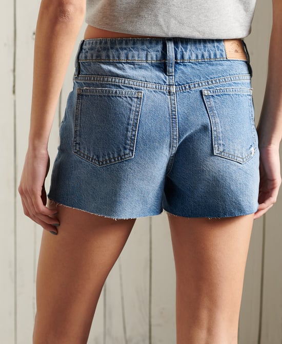 Superdry High Rise Cut Off Shorts