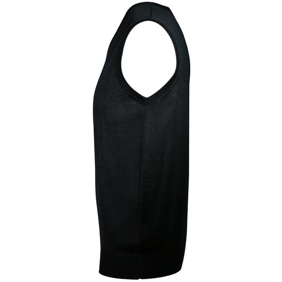 SOLS Unisex Gentlemen Sleeveless V Neck Sweater Vest (Black) - Image 3