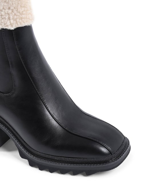 19V69 Italia Womens Ankle Boot Black 181-86 NERO