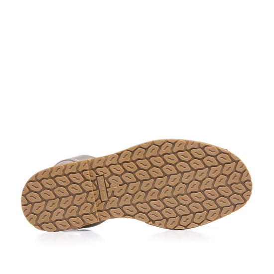 María Barceló Classic Leather Menorquina Sandals in Metallic Gold