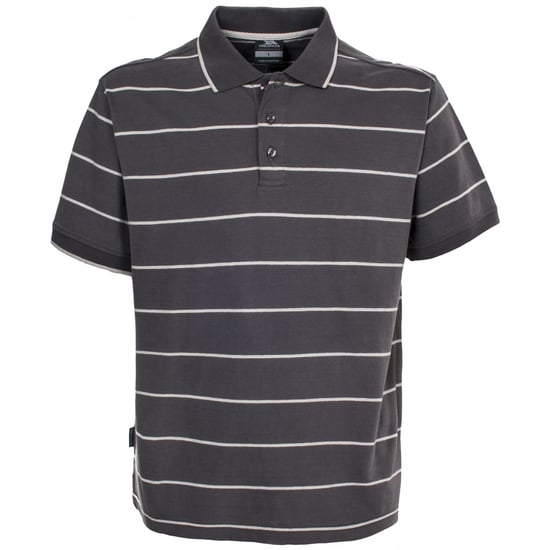 Trespass Heren Samani Korte Mouw Gestreept Poloshirt (Khaki) - Image 1