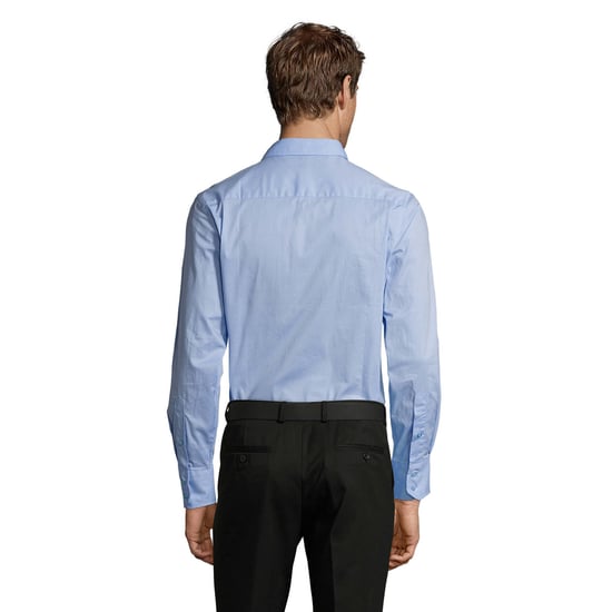SOLS Heren Brighton Stretch Business Shirt met lange mouwen (Heldere lucht) - Image 2