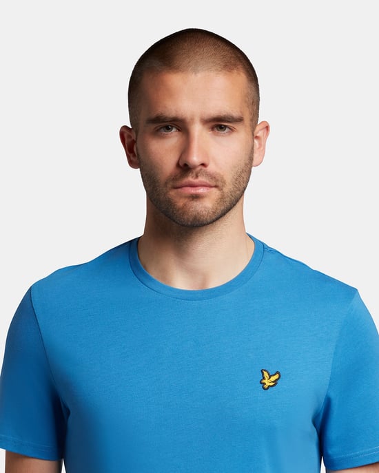 Lyle & Scott Plain T-Shirt in Blue - Image 4