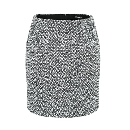 Straight short Tweed skirt - Image 4