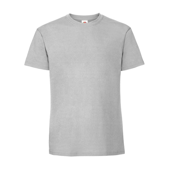 Fruit of the Loom Mens Iconic Premium Ringspun Cotton T-Shirt (Zinc) - Image 1