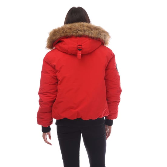 Women's Superdry Everest Bomber Jacket in Red