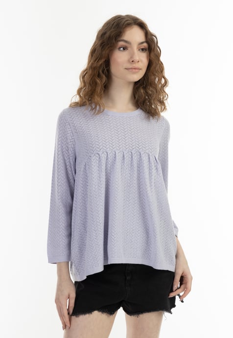 Mymo Gebreide tuniek Dames lila - Image 3