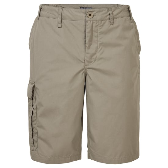 Craghoppers Mens Expert Kiwi Cargo Shorts med lång längd (Pebble) - Image 1