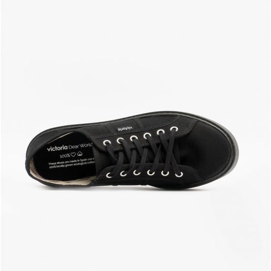 UTOPï¿½A TOTAL Womens Canvas Trainers Black