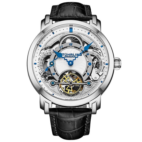 Celestial Timekeeper 1017 Dual Time Automatic Skeleton Watch