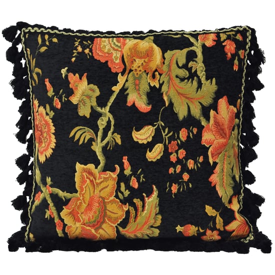 Paoletti Fairvale Floral Tasselled Cushion Cover - Image 1