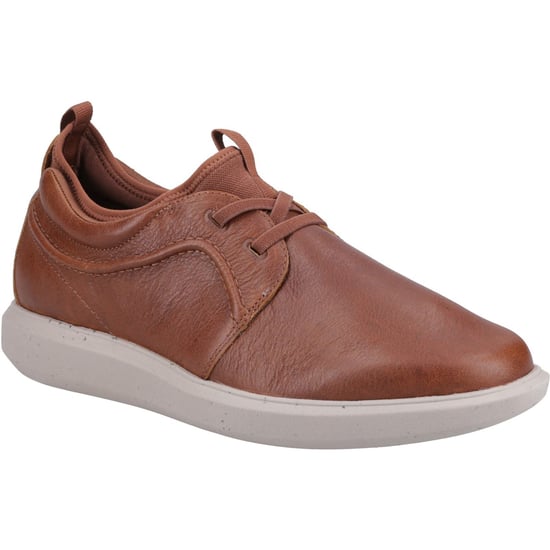 Hush Puppies Niles Leather Men's Cognac Lace-Up Shoes - Image 1