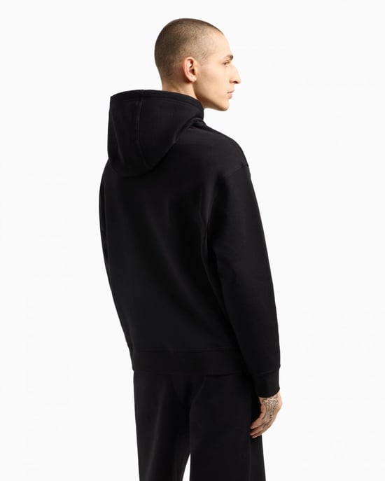 Armani Exchange Heren Geborduurd A|X Centraal Logo Pullover Hoodie - Image 4