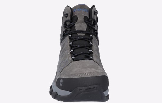 Hi-Tec V-Lite Explorer WP Koe Suède Leren Heren Wandelschoenen Antraciet/Grijs/Donkerblauw - Image 4