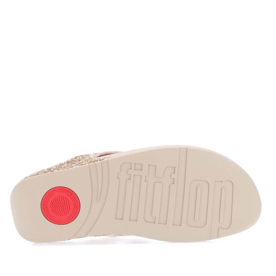 FitFlop Lulu Glitter Toe Thongs Dames Platino Sandalen - Image 4