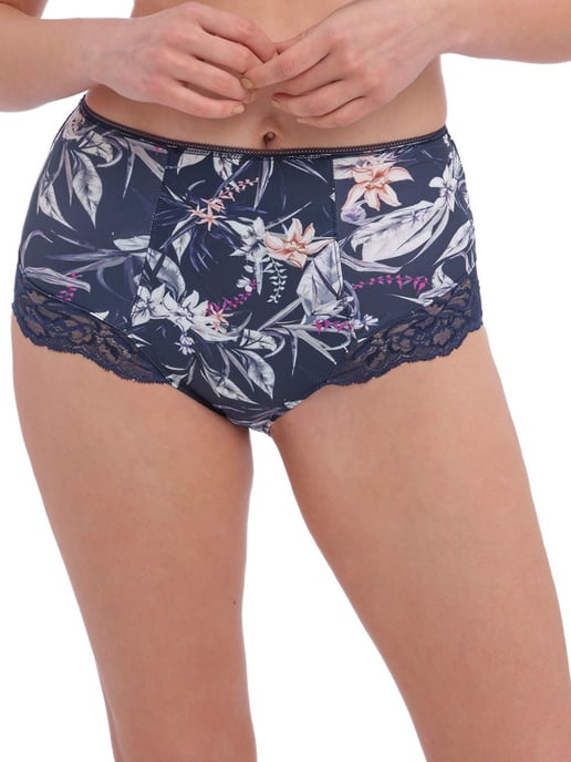 Carena High Waisted Brief - Blue