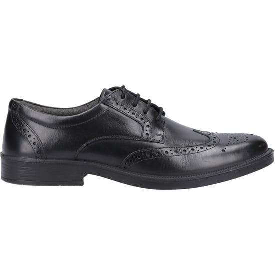 Hush Puppies Nolan Leather Men's Black Brogues Shoes - Image 5