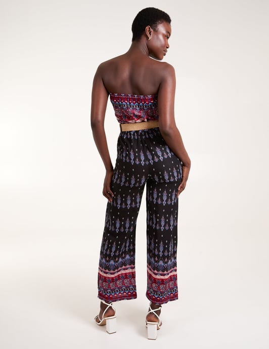 Belted Bandeau Jumpsuit