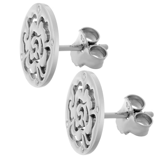 Orphelia 'Fiore' Women's 925 Sterling Silver Stud Earrings - Silver ZO-7079